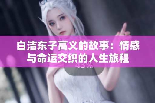 白洁东子高义的故事：情感与命运交织的人生旅程