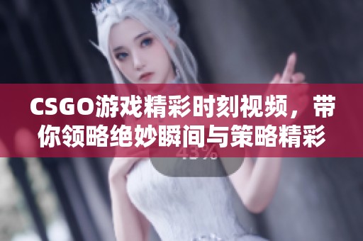 CSGO游戏精彩时刻视频，带你领略绝妙瞬间与策略精彩