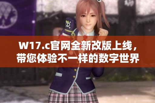 W17.c官网全新改版上线，带您体验不一样的数字世界