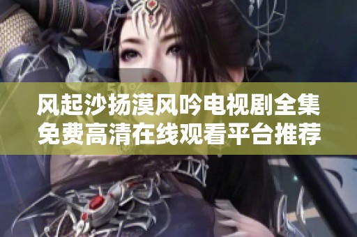 风起沙扬漠风吟电视剧全集免费高清在线观看平台推荐