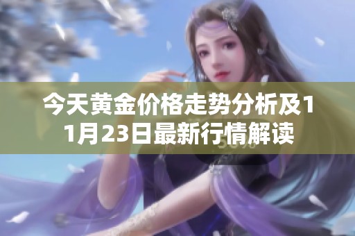 今天黄金价格走势分析及11月23日最新行情解读