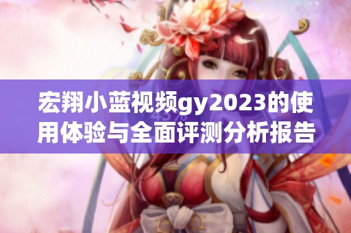 宏翔小蓝视频gy2023的使用体验与全面评测分析报告