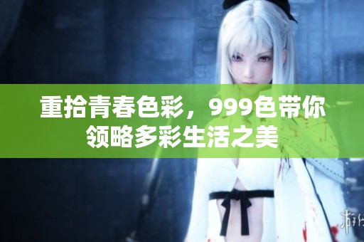 重拾青春色彩，999色带你领略多彩生活之美