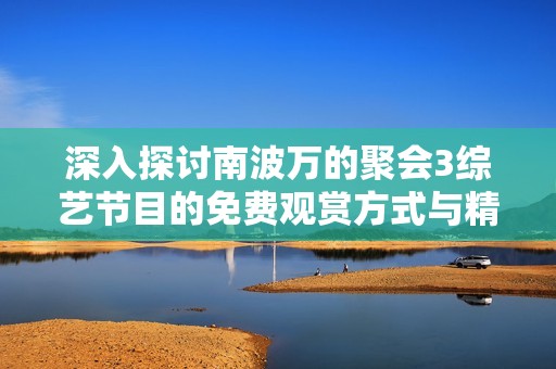 深入探讨南波万的聚会3综艺节目的免费观赏方式与精彩内容