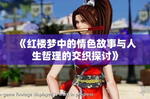 《红楼梦中的情色故事与人生哲理的交织探讨》