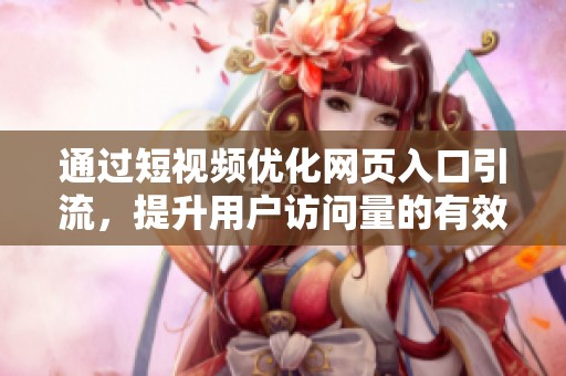 通过短视频优化网页入口引流，提升用户访问量的有效策略
