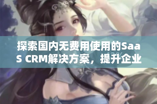 探索国内无费用使用的SaaS CRM解决方案，提升企业管理效率