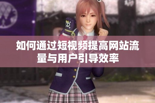 如何通过短视频提高网站流量与用户引导效率
