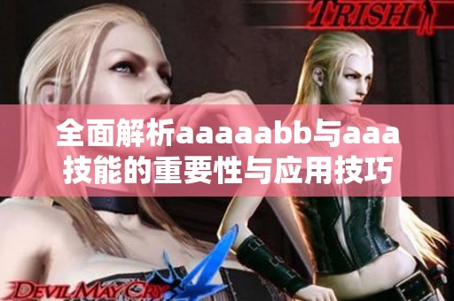 全面解析aaaaabb与aaa技能的重要性与应用技巧