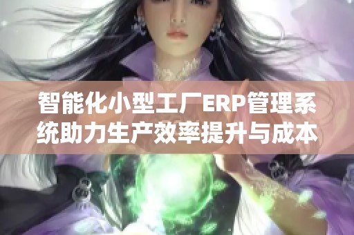 智能化小型工厂ERP管理系统助力生产效率提升与成本控制