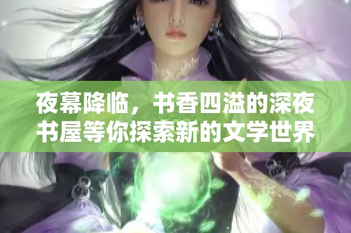 夜幕降临，书香四溢的深夜书屋等你探索新的文学世界