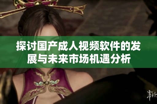 探讨国产成人视频软件的发展与未来市场机遇分析