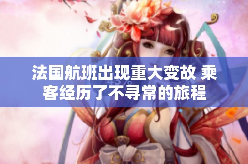法国航班出现重大变故 乘客经历了不寻常的旅程
