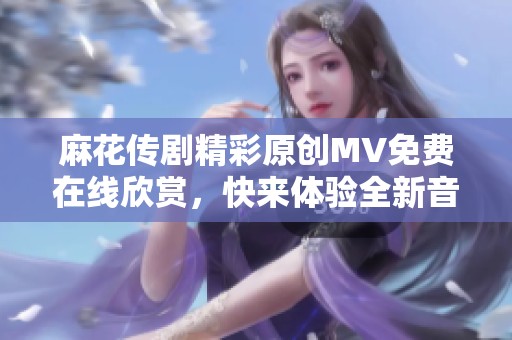 麻花传剧精彩原创MV免费在线欣赏，快来体验全新音乐魅力！