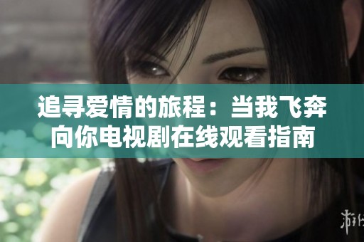 追寻爱情的旅程：当我飞奔向你电视剧在线观看指南