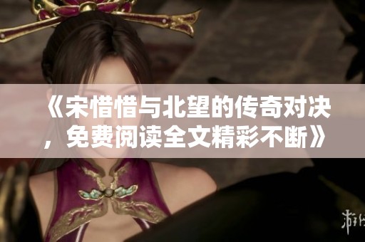 《宋惜惜与北望的传奇对决，免费阅读全文精彩不断》