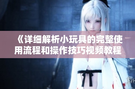 《详细解析小玩具的完整使用流程和操作技巧视频教程》