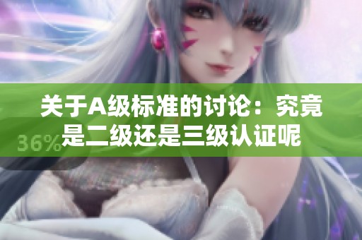 关于A级标准的讨论：究竟是二级还是三级认证呢