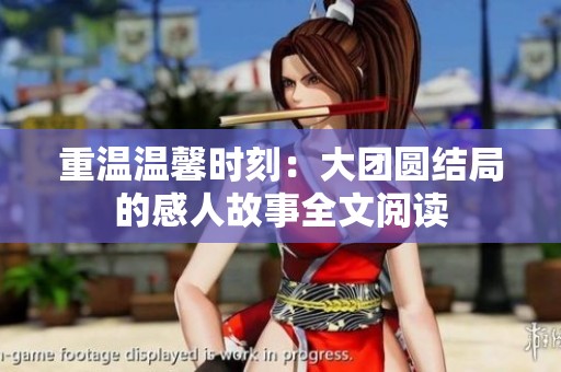重温温馨时刻：大团圆结局的感人故事全文阅读