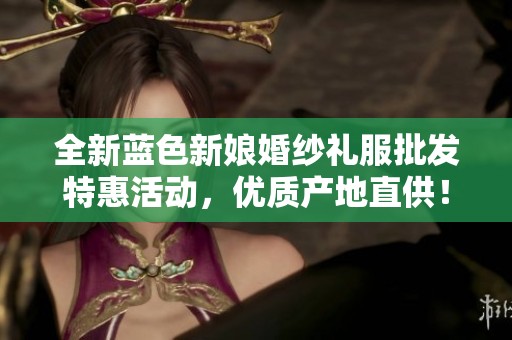 全新蓝色新娘婚纱礼服批发特惠活动，优质产地直供！