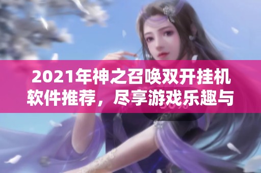 2021年神之召唤双开挂机软件推荐，尽享游戏乐趣与福利