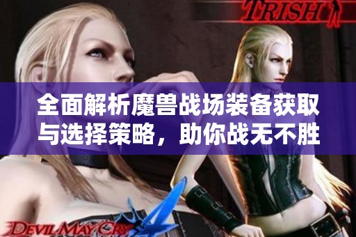 全面解析魔兽战场装备获取与选择策略，助你战无不胜