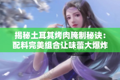 揭秘土耳其烤肉腌制秘诀：配料完美组合让味蕾大爆炸